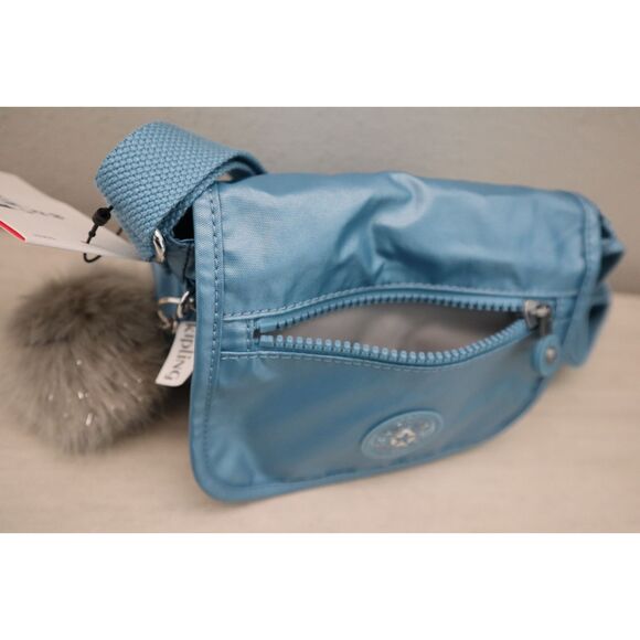 Kipling AC8281-0QC Women's Blue Aqua Tides Metallic Sabian Crossbody Bag - Picture 9 of 11